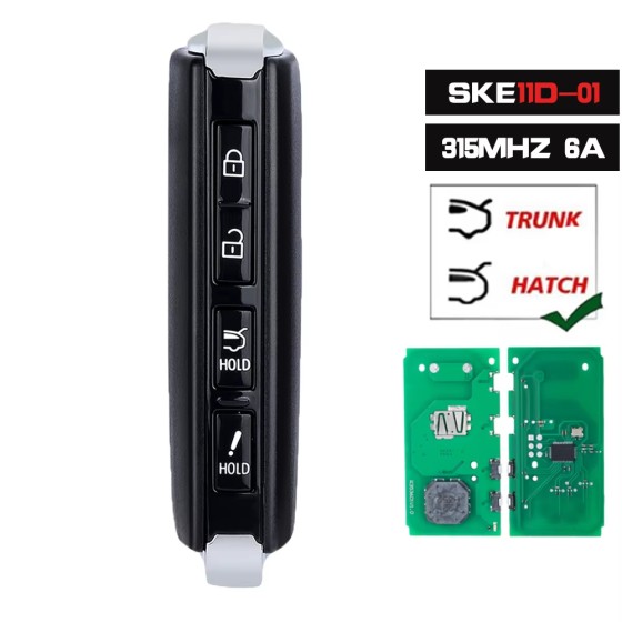 2020-2024 Mazda CX-30 CX-50 / 4-Button Smart Key / PN: DGY2-67-5DY / WAZSKE11D01 (Aftermarket)